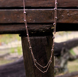 Tiffany Inspired Rose Gold over Sterling Silver Necklace