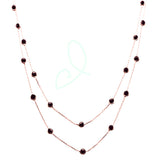 Tiffany Inspired Rose Gold over Sterling Silver Necklace