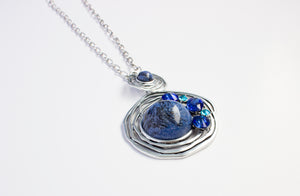 Genuine Stone and Crystal Long Necklace