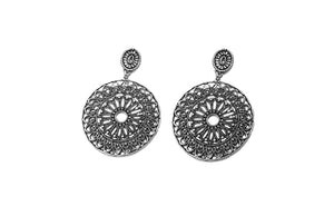 BATARI Filligree Style Vintage SilverDrop Earrings