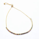 Tennis Bracelet 18K Gold on Sterling Silver