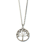 Silverplated Wire Tree Pendant