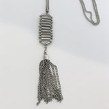 Long Metal Tassel Necklace