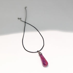 Polished Natural Stone Pendant  Necklace