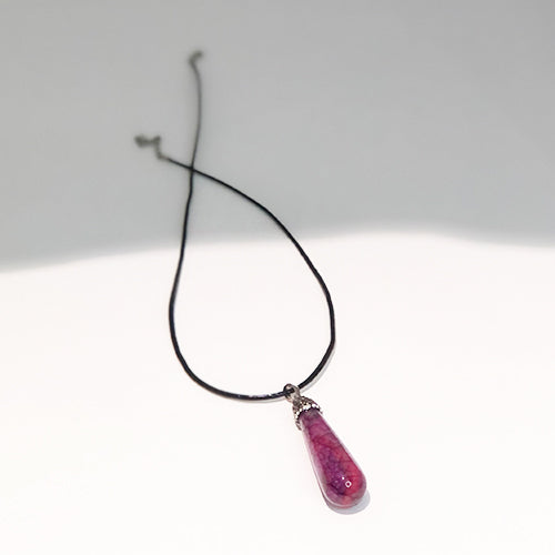 Polished Natural Stone Pendant  Necklace