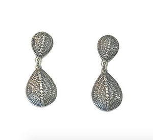 BATARI Teardrop Shape Tribal Style Earrings