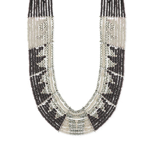 Handmade Glass Multibeaded Limited-edition Bib Necklace (Indonesia)