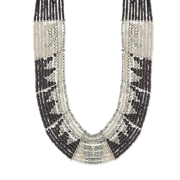 Handmade Glass Multibeaded Limited-edition Bib Necklace (Indonesia)