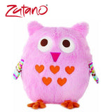Zutano Plush Toy- Soft Stuffed Pink Owl