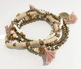 Ivory Layered Beaded Bracelet