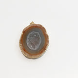 Freedom Natural Color Druzy Agate Geode Pendant