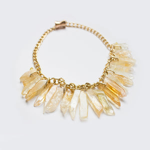 Genuine Agate Chipped Stone Collar Statement Choker