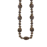 Oval Facet Marbled Endless Bead Necklace