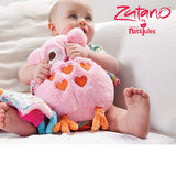 Zutano Plush Toy- Soft Stuffed Pink Owl