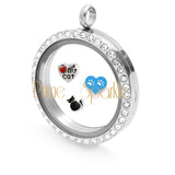 Silver Tone "love My Pet" Charms & Magnetic Locket