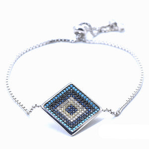 EVIL EYE BRACELET Unique Square Shape