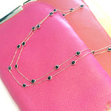 Tiffany Inspired Rose Gold over Sterling Silver Necklace