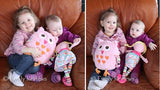 Zutano Plush Toy- Soft Stuffed Pink Owl